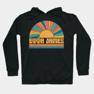 Graphic James Proud Name Distressed Birthday Retro Style Hoodie